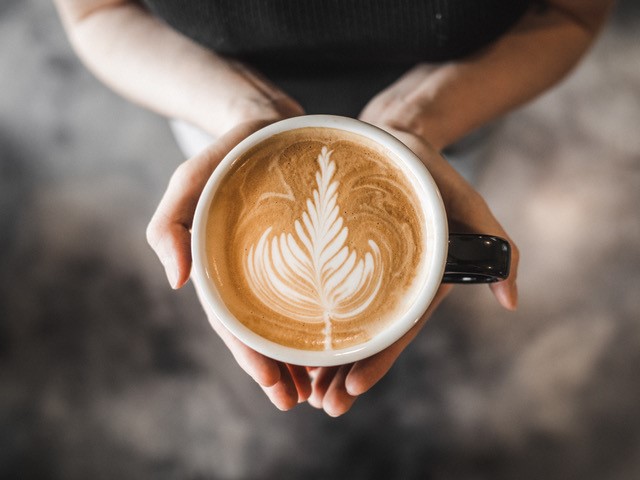 Alpha coffee latte art